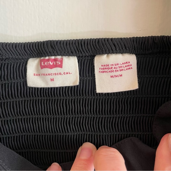 Levi’s puff sleeve smocked back blouse - Picture 8 of 10